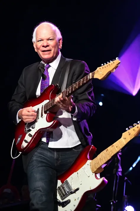 ben cardin <lora:senate_039_ben_cardin:0.65> , face closeup, face focus, shirt, formal, suit, collared shirt, white shirt, jacket,
Senate Rockstar: Dressed in leather pants, a rock band t-shirt, and sunglasses, holding an electric guitar on a stage with flashing lights and a cheering crowd in the background,
best quality, masterpiece, HDR, professional, studio quality, highres,