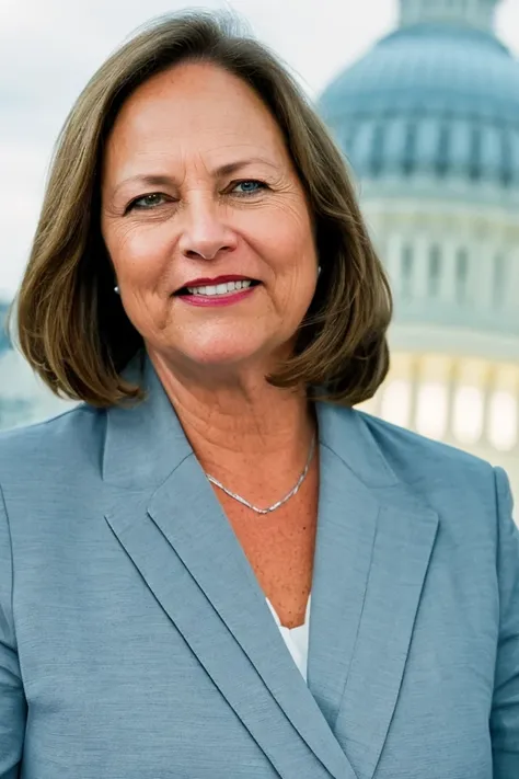 jeanne shaheen <lora:senate_057_jeanne_shaheen:0.65> , face closeup, face focus, shirt, formal, suit, collared shirt, white shirt, jacket,
American flag at background ,
best quality, masterpiece, HDR, professional, studio quality, highres,