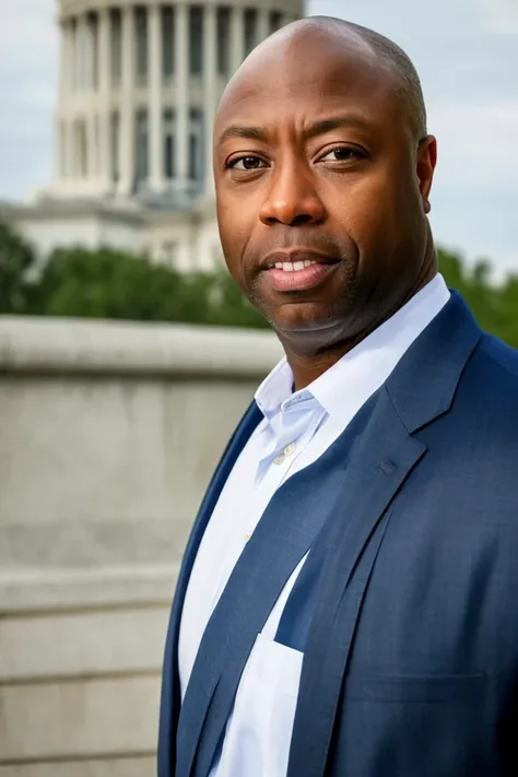 tim scott <lora:senate_080_tim_scott:0.65> , face closeup, face focus, shirt, formal, suit, collared shirt, white shirt, jacket,
capitol hill at background,
best quality, masterpiece, HDR, professional, studio quality, highres,