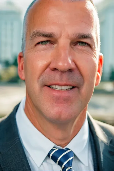 dan sullivan <lora:politician_004_dan_sullivan:0.65> face closeup, face focus, shirt, formal, suit, collared shirt, white shirt, jacket,
capitol hill at background,
best quality, masterpiece, HDR, professional, studio quality, highres,