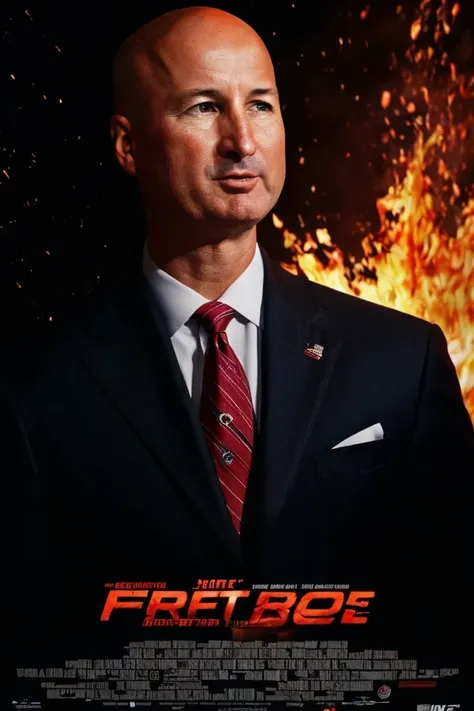 pete ricketts <lora:senate_054_pete_ricketts:0.65> , face closeup, face focus, shirt, formal, suit, collared shirt, white shirt, jacket,
explossion in the background, fire and smoke, movie poster,
best quality, masterpiece, HDR, professional, studio quality, highres,