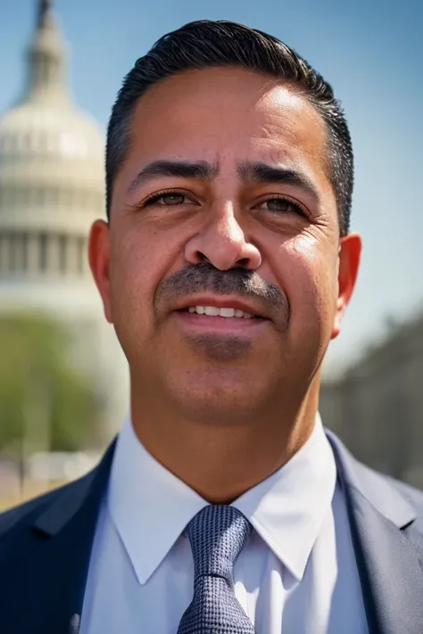 ben ray lujan <lora:senate_062_ben_ray_lujan:0.65> , face closeup, face focus, shirt, formal, suit, collared shirt, white shirt, jacket,
capitol hill at background,
best quality, masterpiece, HDR, professional, studio quality, highres,