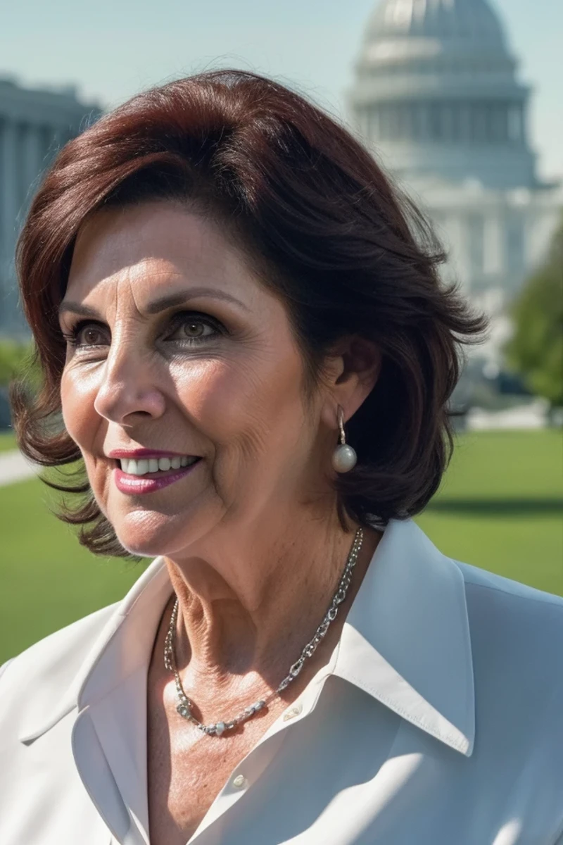 jacky rosen <lora:senate_056_jacky_rosen:0.65> , face closeup, face focus, shirt, formal, suit, collared shirt, white shirt, jacket,
capitol hill at background,
best quality, masterpiece, HDR, professional, studio quality, highres,