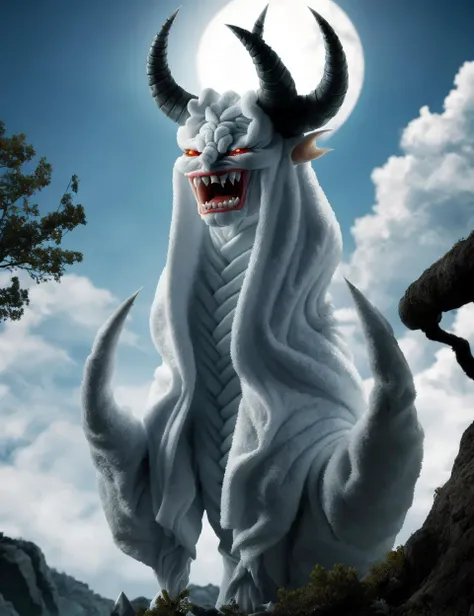 DonMT0w31 towel, a undulating geological necrotic arboreal Yinglong, fangs, pointed horns , <lora:DonMT0w31:0.8>