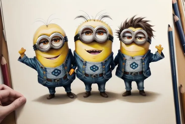 anime drawing Minions: The Rise of Gru (2022)<lora:add_detail:0.5>