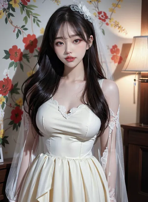 ultra high res, photo, 4k, absurdres, (incredible absurdity), ((masterpiece, best quality)), (wallpaper), (8k hd),perfect_anatomy,realistic ,look the viewer, <lora:MiseonJJang-09:1>,ulzzang-6500-v1.1, pureerosface_v1, look the viewer,1girl, hair band, dress