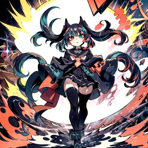 (masterpiece, absurd quality, best quality, official art, beautiful and aesthetic:1.2), <lora:DBKiCharge:0.8>, (Ki Charge:1.2), (aura:1.2), <lora:Switchchan:0.75> , switch-chan walking towards menacingly head tilted upwards, locked eyes