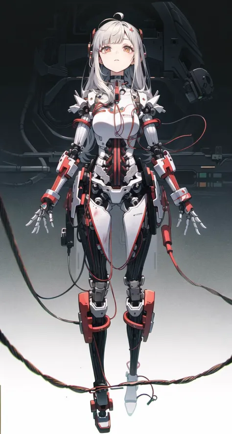 (((masterpiece))), (((best quality))), ((ultra-detailed)), (highly detailed CG illustration), ((an extremely delicate and beautiful)),cinematic light,((1mechanical girl)),solo,full body,long hair,(machine made joints:1.2),((machanical limbs)),(blood vessels connected to tubes),(mechanical vertebra attaching to back),((mechanical cervial attaching to neck)),expressionless,(wires and cables attaching to neck:1.2),(wires and cables on head:1.2)(character focus),science fiction,extreme detailed,colorful,highest detailed
Negative prompt: (worst quality, low quality, NSFW:2),monochrome, zombie,overexposure, watermark,text,bad anatomy,bad hand,((extra hands)),extra fingers,too many fingers,fused fingers,bad arm,distorted arm,extra arms,fused arms,extra legs,missing leg,disembodied leg,extra nipples, detached arm, liquid hand,inverted hand,disembodied limb, oversized head,extra body,extra navel,easynegative,(hair between eyes),sketch, duplicate, ugly, huge eyes, text, logo, worst face, (bad and mutated hands:1.3), (blurry:2.0), horror, geometry, bad_prompt, (bad hands), (missing fingers), multiple limbs, bad anatomy, (interlocked fingers:1.2), Ugly Fingers, (extra digit and hands and fingers and legs and arms:1.4), (deformed fingers:1.2), (long fingers:1.2),(bad-artist-anime), bad-artist, bad hand, extra legs ,(ng_deepnegative_v1_75t),((hands on head))
,EasyNegative
Steps: 20, Sampler: DPM++ SDE Karras, CFG scale: 7, Seed: 4187642035, Size: 448x832, Model hash: e729bb2a94, Model: 自由熔炉73, Denoising strength: 0.53, Clip skip: 2, ENSD: 31337, Version: v1.2.1, Hires upscale: 1.8, Hires upscaler: Latent (nearest)