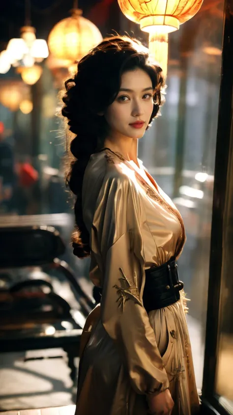 (Realistic),masterpiece,best quality,cinematic lighting,natural shadow,highest detail,looking at viewer,Steadicam Shot,
edgJG fashion,1girl,photo of a cute girl,light smile,charming,20yo,Braid Hair.crew cut,shine Belted trench coat with a detachable hood and a sleek black design,wearing edgJG_style clothing,Beads,dynamic pose,
<lora:edgGalliano:0.8>,
<lora:add_detail:1>,<lora:Better light:1>,
<lora:wongkarwai_20231005031139:1>,