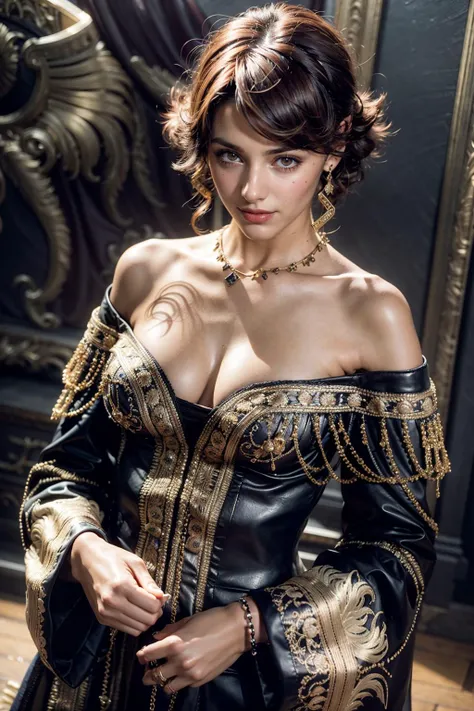 (realistic:1.3), finely detailed, quality, rembrandt lighting, (masterpiece:1.2), (photorealistic:1.2), (best quality), (detailed skin:1.3), (intricate details), dramatic, ray tracing, 1girl, french girl, 21 years old, detailed skin texture, (blush:0.5), (goosebumps:0.5), subsurface scattering, smiling, medium breasts, edgJG fashion, wearing edgJG_style clothing, (bright sunny day), <lora:edgGalliano:1>