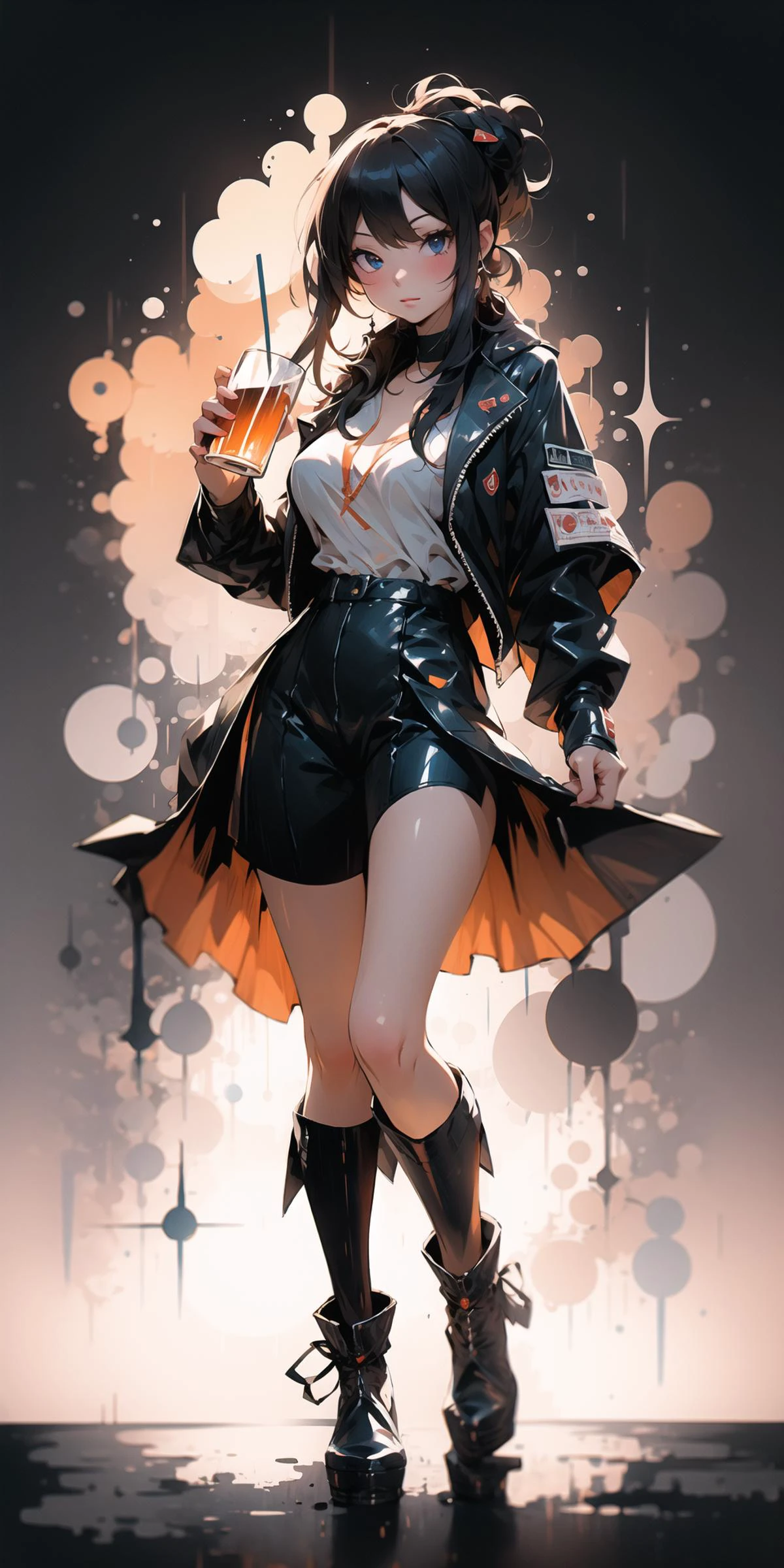 ultra-detailed,masterpiece,best quality,extremely detailed,sharp focus,portrait,illustration,yw,drinking, 1girl, full body, <lora:drinking_20230901041209-000006:0.8> <lora:Sy3:1>