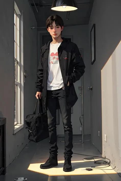 (best quality, masterpiece1.2), 1boy, standing,