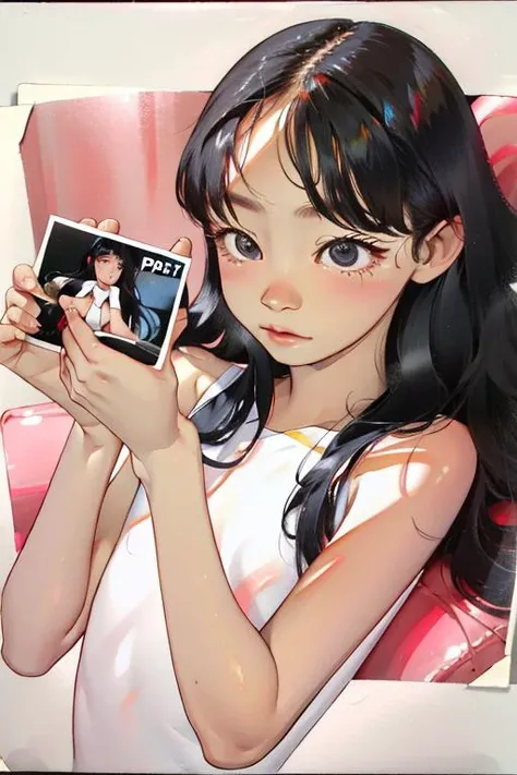 Polaroid style,1girl,whole body,