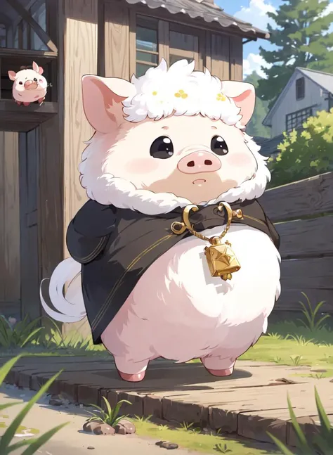 <lora:add_detail:1>Best quality, (masterpiece:1.1576), (high resolusion:1.2155),(ultra detailed 8k art:1.05),  kawaii,  (fluffy), cute, (micro pigs:1) , deformation, multiple Kawaii pigs, out door, lots of micro sized pigs