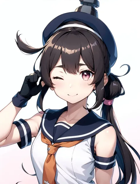 5girls, anniversary, arm warmers, bangs, black gloves, black hair, black neckwear, blue eyes, blue hair, blue sailor collar, blue wristband, brown eyes, brown hair, character name, copyright name, dress, elbow gloves, folded ponytail, fubuki kancolle, (gloves:0.91), (gradient hair:0.91), (green eyes:0.91), (hair bobbles:0.91), (hair ornament:0.91), (hair ribbon:0.91), (hat:0.91), (inazuma kancolle:0.91), (kantai collection:0.83), (long hair:0.83), (low ponytail:0.83), (multicolored hair:0.83), (multiple girls:0.83), (murakumo kancolle:0.83), (necktie:0.75), (one eye closed:0.75), (orange eyes:0.75), (peaked cap:0.75), (pink eyes:0.75), (pink hair:0.75), (ponytail:0.75), (rabbit:0.75), (red necktie:0.75), (ribbon:0.75), (sailor collar:0.75), (sailor dress:0.75), (samidare kancolle:0.75), (sazanami kancolle:0.68), (school uniform:0.62), (serafuku:0.62), (shirt:0.62), (shonasan:0.62), (short hair:0.62), (short ponytail:0.62), (sidelocks:0.62), (simple background:0.62), (sleeveless:0.62), (sleeveless shirt:0.62), (swept bangs:0.62), (tress ribbon:0.62), (twintails:0.62), (typo:0.62), (very long hair:0.62), (white background:0.62), (white hair:0.62), (wristband:0.62),