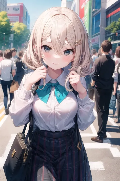 <lora:doyagao_v080:1>
insanely detailed, absurdres, ultra-highres, ultra-detailed, best quality,
1girl, solo, nice hands, perfect hands,
BREAK,
(wearing winter school uniform),
happy smile, laugh, closed mouth,
cute pose, cowboy shot,
BREAK,
slender, kawaii, perfect symmetrical face, ultra cute girl, ultra cute face, ultra detailed eyes, ultra detailed hair, ultra cute, ultra beautiful,
by Canon EOS, SIGMA Art Lens 35mm F1.4, ISO 200 Shutter Speed 2000,
in harajuku, shibuya, tokyo, street, crowd, cityscape,
medium large breasts, ,
BREAK,
(turquoise blue medium hair, black eyes), hair between eyes
