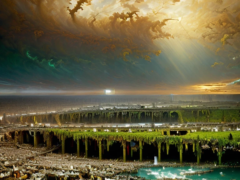 ((Jesus said, The Kingdom of the Father is like a certain ((man who wanted to kill a powerful man)), ((In his own house he drew his sword)) and ((stuck it into the wall)) in order to find out whether his hand could carry through, Then (((he slew the powerful man))))), epic, hyperdetailed 3d matte painting, cinemascope panoramic, awe inspiring, colossal, landscape, natural skin texture, muted colors, sharp focus, ((((cinematic look)))), insane details, intricate details, (clutter:1.3), (decay:1.3), (grit:1.3), (darkness), (grunge:1.3), (oozing pools of filth:1.3), art by greg rutkowski and by caravaggio and by moebius and by alphonse mucha and by David Teniers the Elder, analog style, reasonableDrink