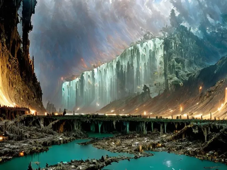 epic, hyperdetailed 3d matte painting, cinemascope panoramic, awe inspiring, colossal, landscape, ((Jesus said, The Kingdom of the Father is like a certain man who wanted to kill a powerful man, In his own house he drew his sword and stuck it into the wall in order to find out whether his hand could carry through, Then he slew the powerful man.)), natural skin texture, muted colors, sharp focus, ((((cinematic look)))), insane details, intricate details, (clutter:1.3), (decay:1.3), (grit:1.3), (darkness), (grunge:1.3), (oozing pools of filth:1.3), art by greg rutkowski and by caravaggio and by moebius and by alphonse mucha and by David Teniers the Elder, analog style, reasonableDrink