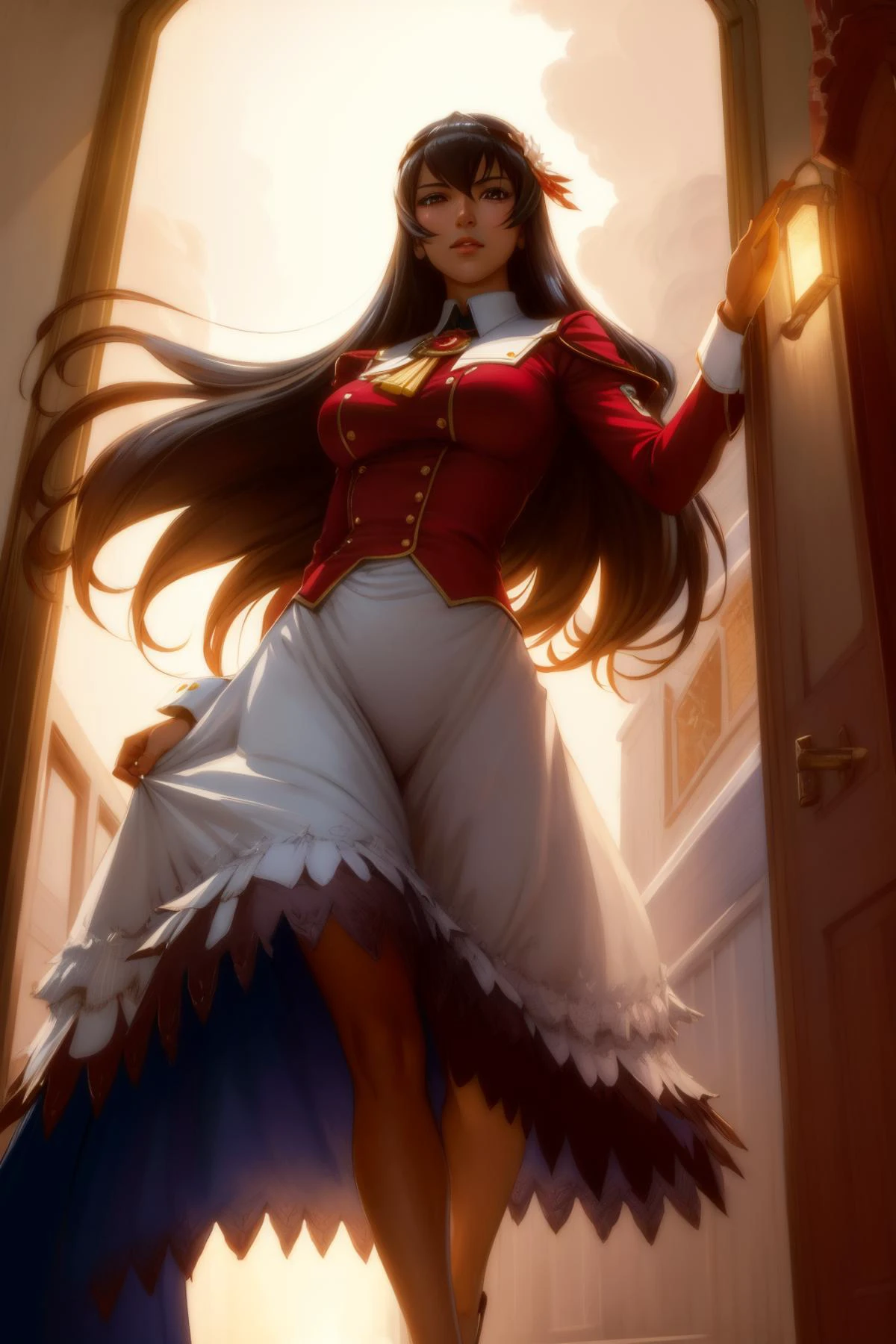 1girl, mundane painting by Krenz Cushart, painterly, Untidy jungle and Magellanic Clouds in background, biomorphic forms, Full length frame of a Ugandan ([High-speed Train|X-Wing]:1.3) , the High-speed Train is very Sultans and Upside down, it is in a Matrix setting, it is with Stone patterns, near Paradoxical blossoms, at Midday, equirectangular 360, Vivid, Lonely, Metalcore, Dramatic spotlight, Circular polarizer, Kodachrome, behance, Film grain, Concept Art World, trending on CGSociety, (landscape art by Richard Eurich:0.7) , (Vladimir Volegov:0.9) , (Jean-Jacques Avril I:0.9) , soft colors, 1920's