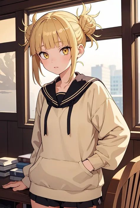 (masterpiece, best quality), 1girl, <lora:toga_himiko_v1:0.8> toga himiko, blonde hair,yellow eyes,short hair