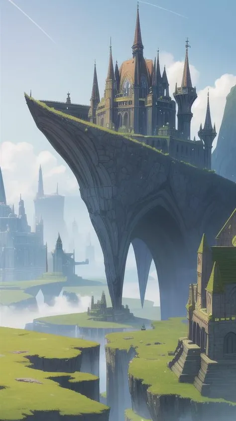 (fantasy Landscape:1.5), Ephemeral, epic scale, (looking up:1.3), award winning artwork,trending on artstation,intricate details,8k,desktop wallpaper