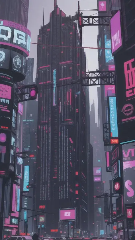 (cyberpunk city:1.5), Ephemeral, epic scale, (nightmare scene:1.3), award winning artwork,trending on artstation,intricate details,8k,desktop wallpaper