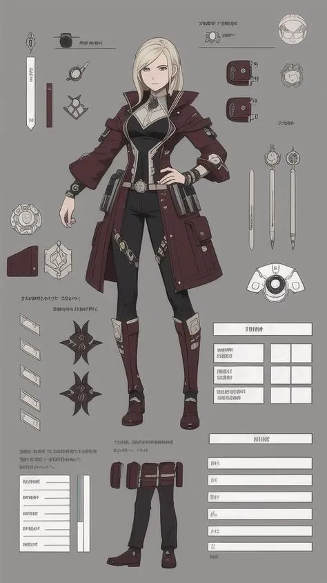 award winning (character profile sheet) of (Scifi Character), trending on artstation,intricate details,8k,