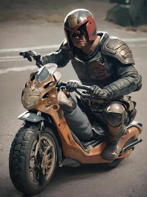score_9, score_8_up, score_7_up, jdgdrdd, man driving a bike, helmet, armor, full body,
<lora:Judge_Dredd_-_2012_v2_Pony_SDXL:0.8>