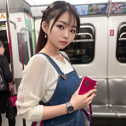 mtr, by photographer, photorealistic, (photorealistic:1.2), masterpiece, best quality, depth of field, (looking at viewer:1.9), shiny skin, blurry background,
double braid, wearing watch, handbag, holding nintendo switch
, wearing wireless headphone
