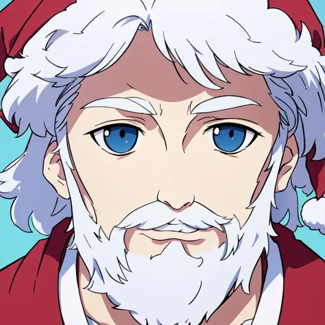 1man, santa claus, white hair, white facial hair, symmetrical eyes, <lora:fumo:0.8> fumo, <lora:animemix_v3_offset:0.8> , <lora:3DMM_V12:0.8>, <lora:GoodHands-beta2:0.8>