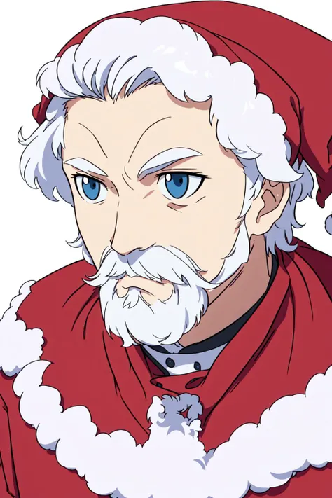 1man, santa claus, white hair, white facial hair, symmetrical eyes, <lora:fumo:0.8> fumo, <lora:animemix_v3_offset:0.8> , <lora:3DMM_V12:0.8>, <lora:GoodHands-beta2:0.8>