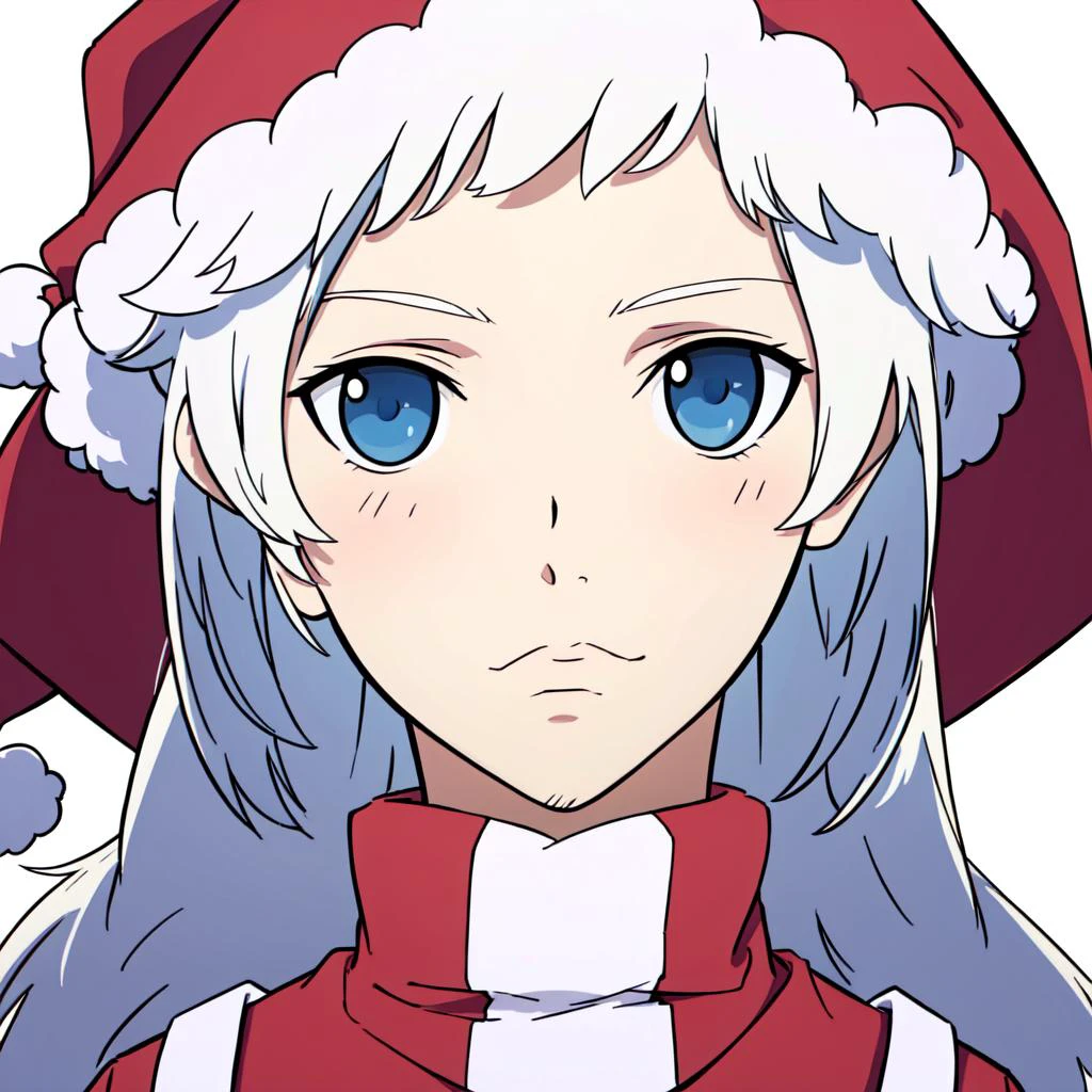 santa claus, white hair, white facial hair, symmetrical eyes, <lora:fumo:0.8> fumo, <lora:animemix_v3_offset:0.8> , <lora:3DMM_V12:0.8>, <lora:GoodHands-beta2:0.8>
