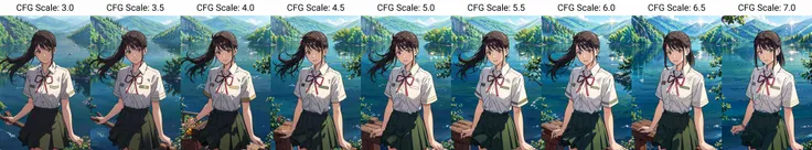 <lora:suzume:0.65>,suzu_me, 1 girl, solo, (standing), (looking at viewer:1.2),upper body, brown eyes, black hair, hairclip, single drill, red ribbon, short sleeves school uniform,(green school skirt), outdoors,(light rays:1.2),(sun:1.2),(blue sky:1.1), park,(flowers:1.1),(lake:1.2),(mountains:1.2),(city:1.2),lawn,trees,from above,