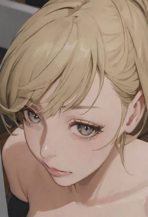 face focus view of a girl looking at the viewer, fucked hard by a man