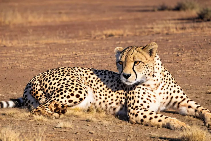 desert landscape (masterpiece, best quality:1.2), ultra-detailed, EdobCheetah cheetah laying, (realistic:1.5), <lora:EdobCheetah_v1.0:0.8>