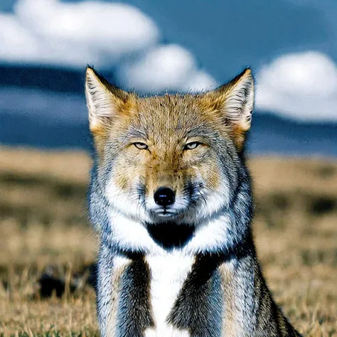 fox,<lora:Vulpes_ferrilata001:0.8>,<lora:add_detail:1>,<lora:boldline:-0.8>,<lora:noline:0.3>,looking at viewer,
Vulpes_ferrilata,
upper body,
prairie,sky,