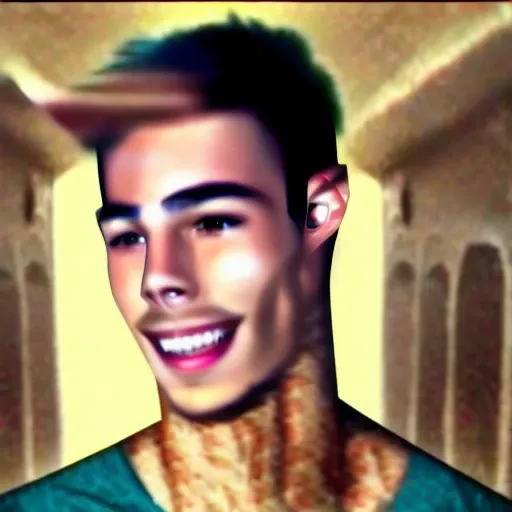 A portrait of a Handsome young man, Upper Body, ((DragonflyProto))