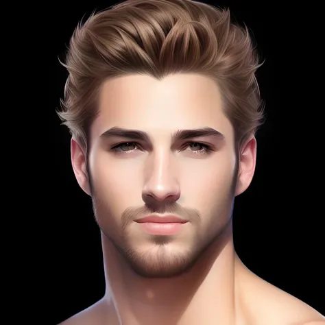 manly handsome man, fantasy concept art, background white, (high detailed skin:1.2), hyper-realistic digital art, concept art, detailed illustration, hd, 4k, digital art, overdetailed art