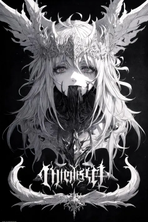 masterpiece, best quality, ultra detailed, black background, logo, (white logo:1.3), black metal print, <lora:add_detail:0.7>, <lora:DeathMetal:1>