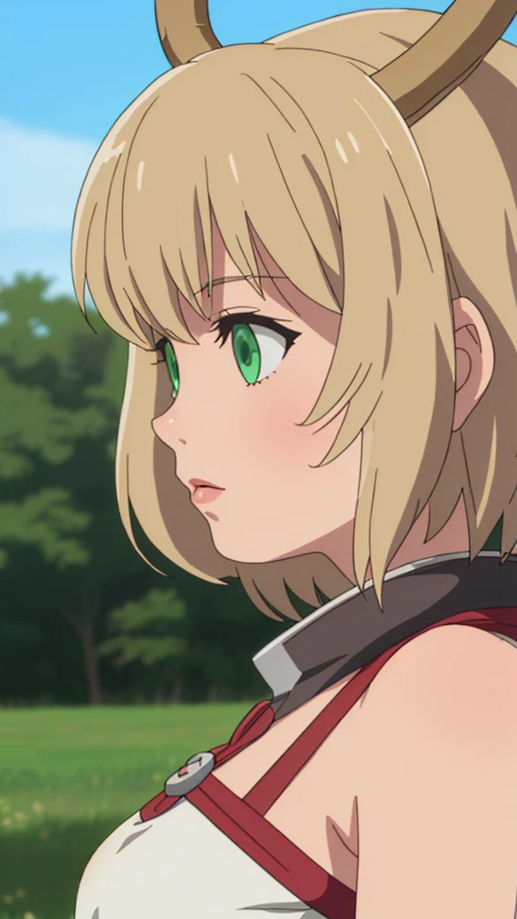 <lora:HowNottoSummonaDemonLord_Girlpack_v1:0.5> 1girl solo horn