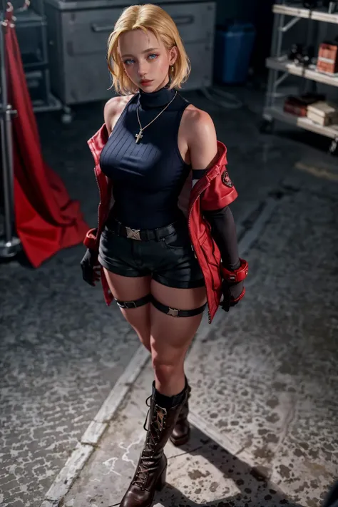 (best quality, 8k, highres, photorealistic:2.0), (solo, one girl:2.0),(lighting:front),(lighting: strong),(american beauty:2.0),(women of adult age:1.9),(girl is very muscular:1.5),(shiny skin:1.5),(oily skin:1.5),(platinum blonde hair color:1.5),(flat chest:1.5),(((small breasts))),(location is a street),(ultimate beautiful girl),(energetic woman),(slut girl fashion style wear),(((Super low rise pants))),((jacket zip full open)),(navel is visible),(abdomen is visible),(waist is visible),((low rise cargo pants))),(((hip hugging pants:1.5))),Blush brown makeup , dark eye makeup ,pink lipstick,(big eyes girl:1.3),(amazing sex appeal),(unzip pants:1.6),(Open the bottom zipper:1.5),(gold necklace),(pull your pants down a little)