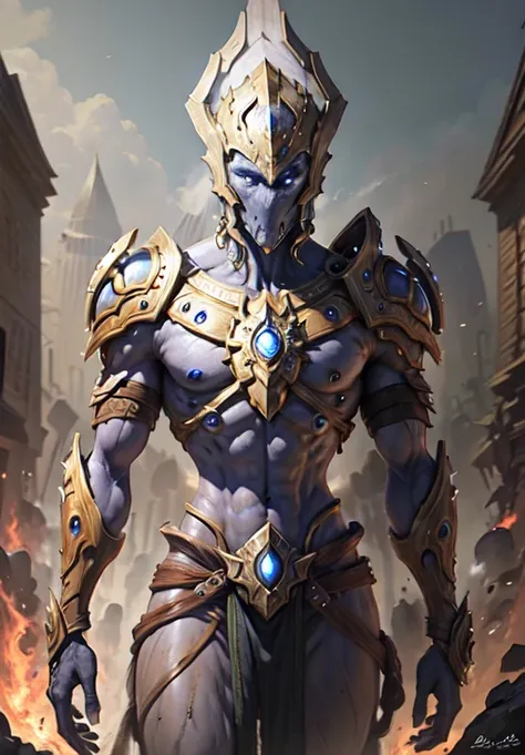 protoss, <lora:starcraft2Protoss_10b:1.1>, loincloth, (best quality), (masterpiece), (high resolution), (intricate details), (photorealistic), (cinematic light)