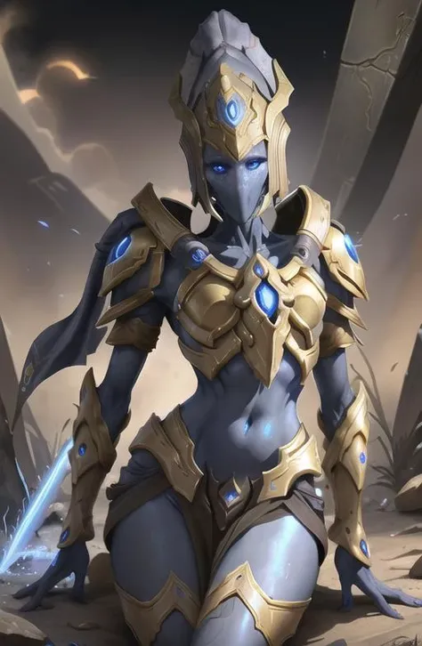 <lora:starcraft2protoss:1>, protoss