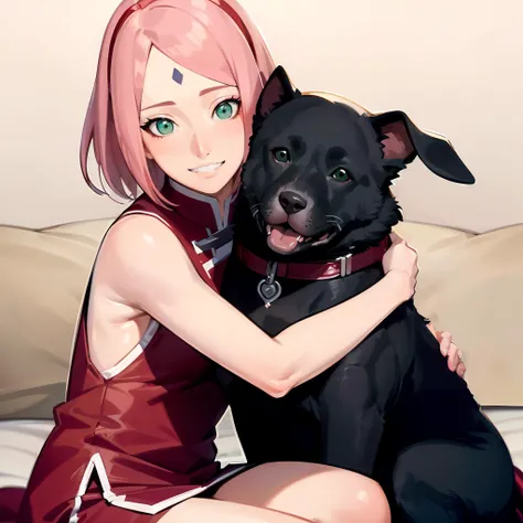 Super best quality、Ultra-high resolution、Beautiful details、Ultra HD quality、1 girl、Cute 13 year old girl、Completely naked、pubic hair、Medium sized breasts、Red hair, short bob cut、bestiality、Doggy style sex、Being by a dog、Animal Sex、having sex with a dog、Dog penis in pussy、Panting expression、Moist with tears、A large amount of love juice is dripping from the pussy、Beautiful pink nipples、Low - Angle
