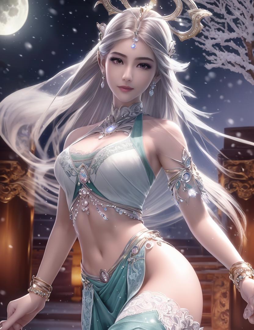 DA_XunNvDancing雪女舞女装-秦时明月 v1.0
