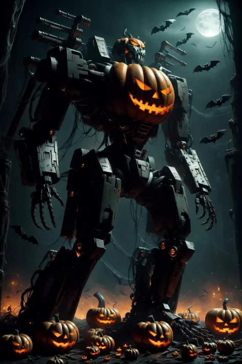 masterpiece, best quality, halloweentech mecha, extra arms, katana, <lora:halloweenTech-20:0.8> <lora:blade-runner:0.4><lora:mecha-000014:0.4>