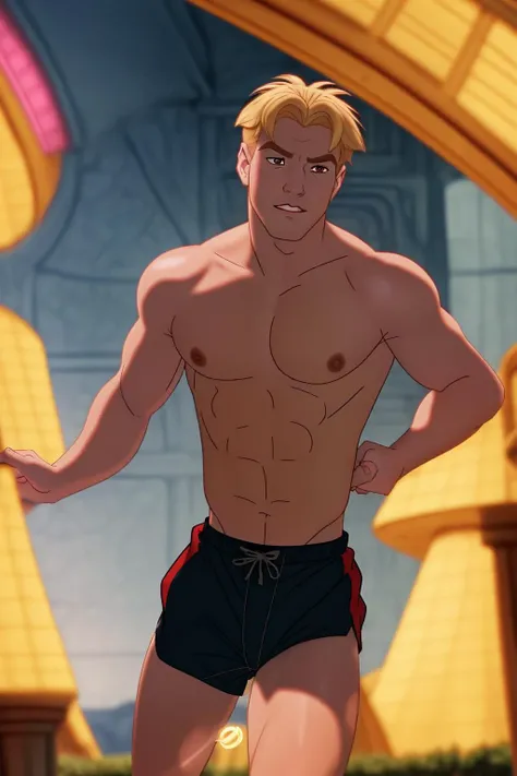 <lora:Cale-V2_HH-000020:0.8> c6l3,(disney style drawing),1boy, man,brown hair, looking at viewer<lora:DisneyRenV2:-0.00>
disneyrenaissance style, blonde hair, masterpiece,gymnast, (running)