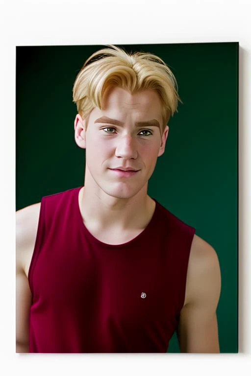 <lora:Cale-V2_HH-000020:0.7> c6l3,(disney style drawing),1boy, man looking at viewer<lora:DisneyRenV2:-0.00>
disneyrenaissance style, blonde hair, (dark red tank top), (realistic), fasion photograph, 90's
white background, close-up