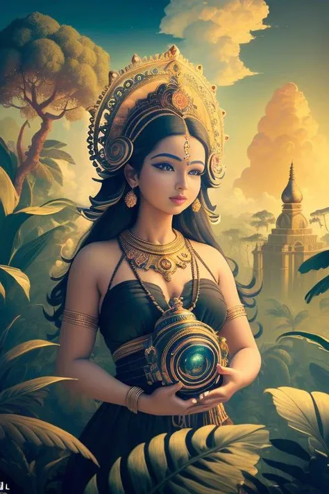 ancientstyle <lora:ancientstyle_model-000008:0.5> ((masterpiece)), (((best quality))), ((ultra-detailed)), (Amazing:1.1), beautiful, nature, sky and ground, heavy wind, windsweeped, line cloud,Light shoot from the cloud, in a lush remote folige jungle with jungle wildlife and fauna,award winning photo, BLN-L24, Exposure,High Contrast,Low Saturation,High Saturation 8k 3D, F 2.8 lens, Aerial View, Cinematic lighting, Bubble Bujo,Southern Gothic,Gothic Lolita