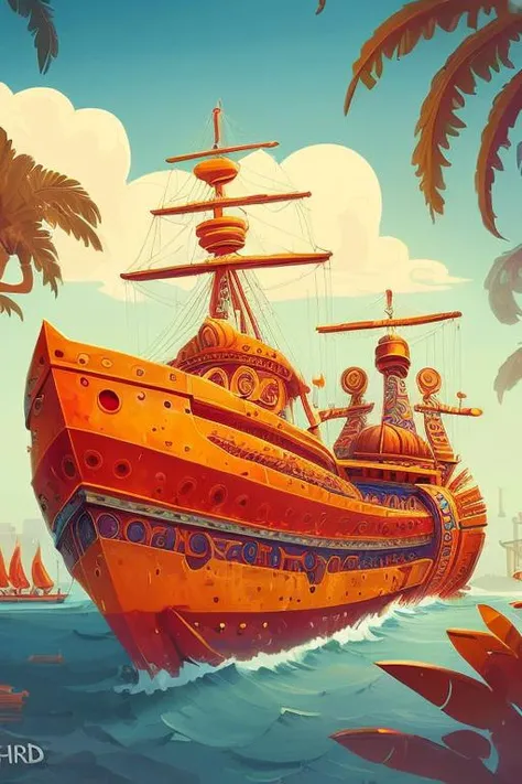 <lora:ancientstyle_model-000008:0.5> ancientstyle modern shipyard